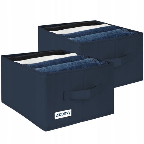 2x organizer pudełko pojemnik na ubrania jeansy do szuflady szaf na Arena.pl