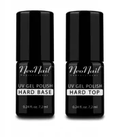 NEONAIL Zestaw: Hard Base 7,2ml + Hard Top 7,2ml