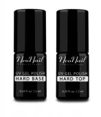 NEONAIL Zestaw: Hard Base 7,2ml + Hard Top 7,2ml