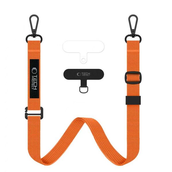 tech-protect c6s rope crossbody cosmic orange zdjęcie 1
