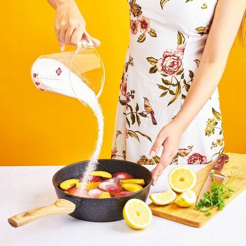 PATELNIA GŁĘBOKA POKRYWKA Granitowa Marmurowa KonigHOFFER Pescado 28 cm na Arena.pl