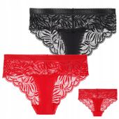 Figi Damskie Koronkowe Majtki Eleganckie Wygodne Zestaw 2-szt. MORAJ XL