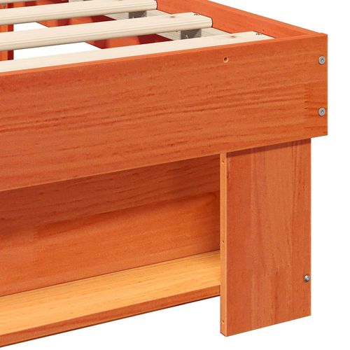 Ramka łóżka Woskowy brąz 90 x 190 cm Lite drewno sosnowe na Arena.pl