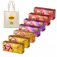 Zestaw Lipton Herbatki owocowe wszystkie smaki 7x20 torebek + GRATIS Torba