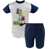 Krótka Piżama dziecięca Plants vs Zombie