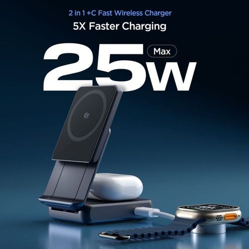 spigen ef302moq essential 2in1 magnetic magsafe wireless charger 25w na Arena.pl