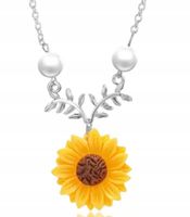Naszyjnik Słonecznik Srebrny fikuśny Sunflower HIT