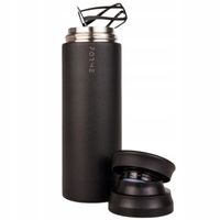 SHAKER DO ODŻYWEK BIAŁKA SZEJKER SZCZELNY SIŁOWNIA STALOWY CZARNY 700ml