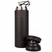 SHAKER DO ODŻYWEK BIAŁKA SZEJKER SZCZELNY SIŁOWNIA STALOWY CZARNY 700ml