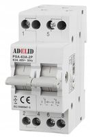 PRZEŁĄCZNIK WYBORU ZASILANIA SIEĆ-AGREGAT INSTALACYJNY 2P 63A 1-0-2