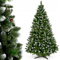 Choinka sztuczna Diamentowa 220 cm Ośnieżona Gęsta