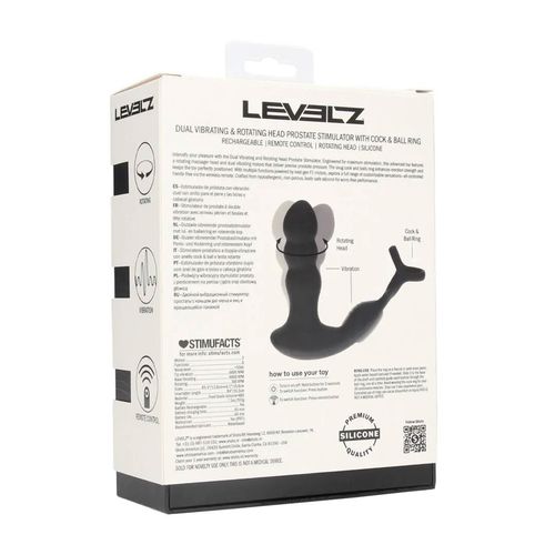 Dual Vibrating Remote Rotating Head Silicone Prostate Stimulator With Cock na Arena.pl