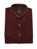 Koszula męska sztruksowa bordowa XXL