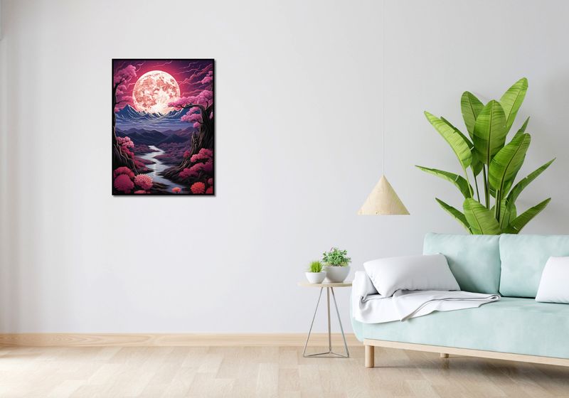 Plakat 60x80cm Różowa Kraina Marzeń zdjęcie 4