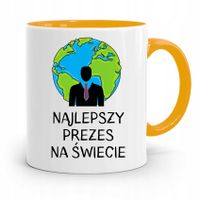 Dla Prezesa Viceprezesa Kubek Żółty Na Prezent Z Nadrukiem Ze Zdjęciem