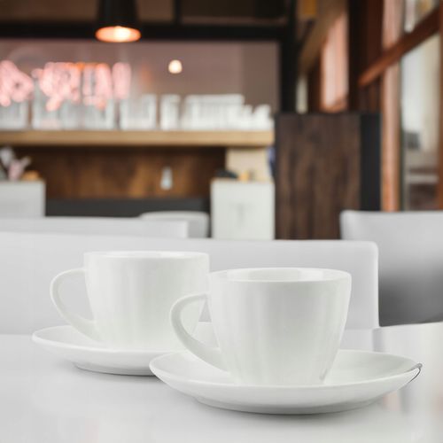 ZESTAW FILIŻANEK Z TALERZYKAMI NA PREZENT 100 ML PORCELANA DO KAWY HERBATY na Arena.pl