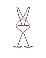 batty burgundy body harness promees
