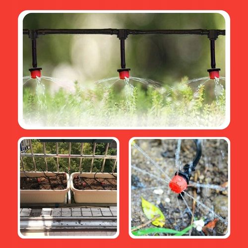 KROPLOWNIK EMITER NAWADNIANIA Z KOMPENSACJĄ 100SZT DO NAWADNIANIA PODLEWANI na Arena.pl