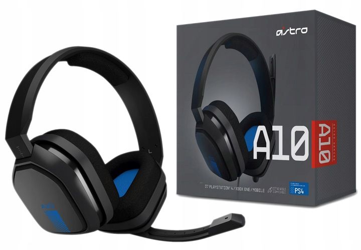 SŁUCHAWKI ASTRO GAMING A10 BLUE DO PS4 PS5 XBOX PC zdjęcie 1