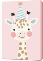 Obraz 60x90cm Wzory dla Dzieci, Dziewczynki i Chłopca - Żyrafka