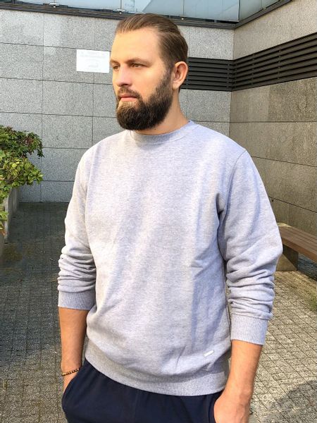 Bluza męska bawełniana szara Waldemar Rozmiar - S zdjęcie 1