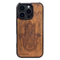 drewniane etui bewood do iphone 16 pro hamsa imbuia