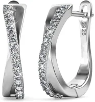 DUŻE KOLCZYKI SREBRNE ANGIELSKIE ZAPIĘCIE SREBRO