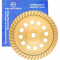TARCZA 230 / 22 MM DIAMENTOWA GARNKOWA DO SZLIFOWANIA BETONU KAMIENIA TURBO