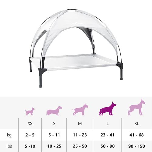 Legowisko dla psa Srebrny szary l Stal na Arena.pl