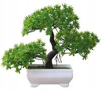 DRZEWKO BONSAI SR2 doniczka kwiaty sztuczne trawa jak żywe drzewo szczęścia