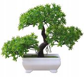 DRZEWKO BONSAI SR2 doniczka kwiaty sztuczne trawa jak żywe drzewo szczęścia