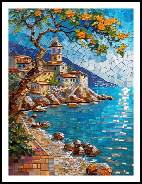 Plakat 60x80cm Mozaikowa Układanka zdjęcie 3