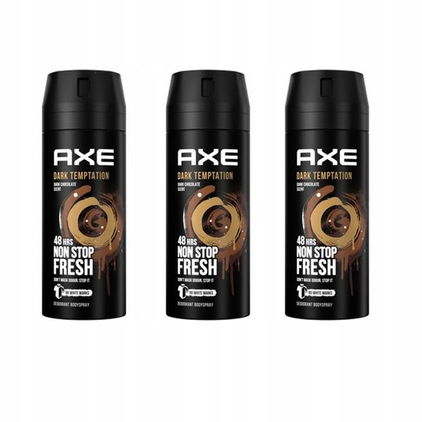 AXE Dezodorant dla Mężczyzn Dark Temptation 150ml x3 zdjęcie 1
