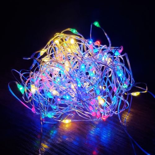 LAMPKI DRUCIKI 100 LED MULTI NA BATERIE MIKRO LED na Arena.pl