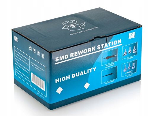 858D-II STACJA LUTOWNICZA LUTOWNICA HOT AIR 4 DYSZE KALIBRACJA TEMPERATURY na Arena.pl