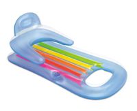 Materac dmuchany do pływania fotel plażowy King Kool Intex 58802 niebieski