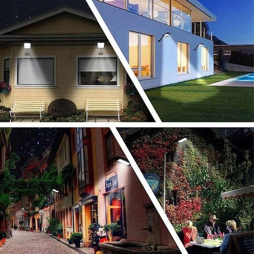 LAMPA SOLARNA LED 600W Z CZUJNIKIEM RUCHU I ZMIERZCHU ZEWNĘTRZNA + na Arena.pl