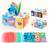 SORTER PUDEŁKO Z CHUSTECZKAMI PLUSZOWE SENSORYCZNE MONTESSORI ZWIERZĄTKA