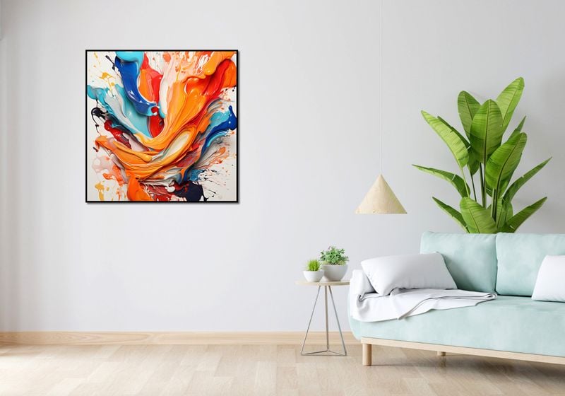 Plakat 90x90cm Taneczne Fale zdjęcie 4