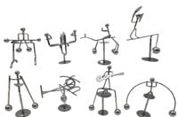 figurka metalowa na huśtawce wahadełko