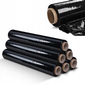 KADAX 6x Folia Stretch Strecz Czarna Mocna 3kg xl