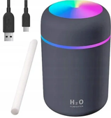 Nawilżacz Powietrza Dyfuzor Zapachowy H2O Ultrasonic Lampka LED Szary