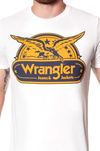 WRANGLER SS EAGLE TEE OFFWHITE W7B74FK02 L na Arena.pl