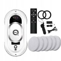 AUTOMATYCZNY INTELIGENTY ROBOT DO MYCIA OKIEN SZYB LUSTRA ZESTAW Z PILOTEM