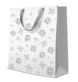 Torebka Prezentowa Brokatowe Śnieżynki, Duża