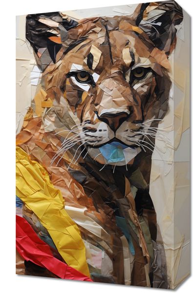 Obraz 30x50cm Papierowy Tygrys zdjęcie 1