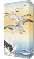 Obraz 20x40cm Five Seagulls, Koson Japoński Vintage do Salonu
