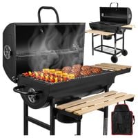 Duży Grill Węglowy Ogrodowy Beczka Popielnik Termometr BigBend GM2020