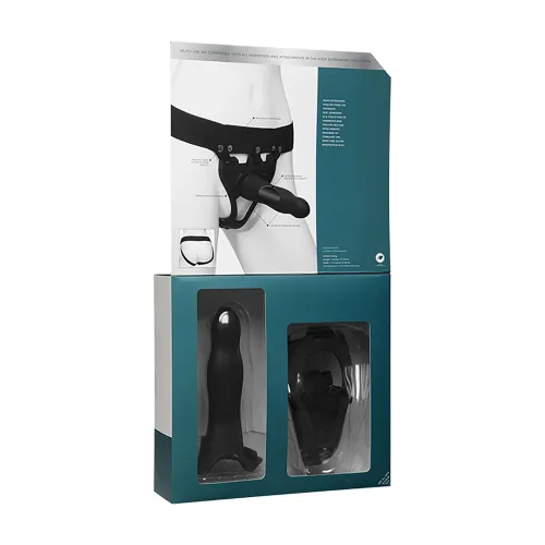 doc johnson body extensions daring - silikonowa uprząż z pilotem, 10 trybow na Arena.pl