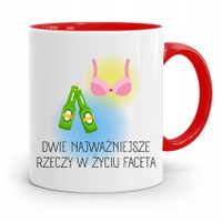 Kubek Czerwony Dla Chłopaka Najważniejsze Rzeczy Z Nadrukiem Ze Zdjęciem